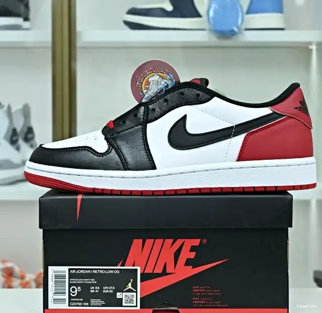 Air Low Jordan 1 Jordan OG "Black Toe"' 0406